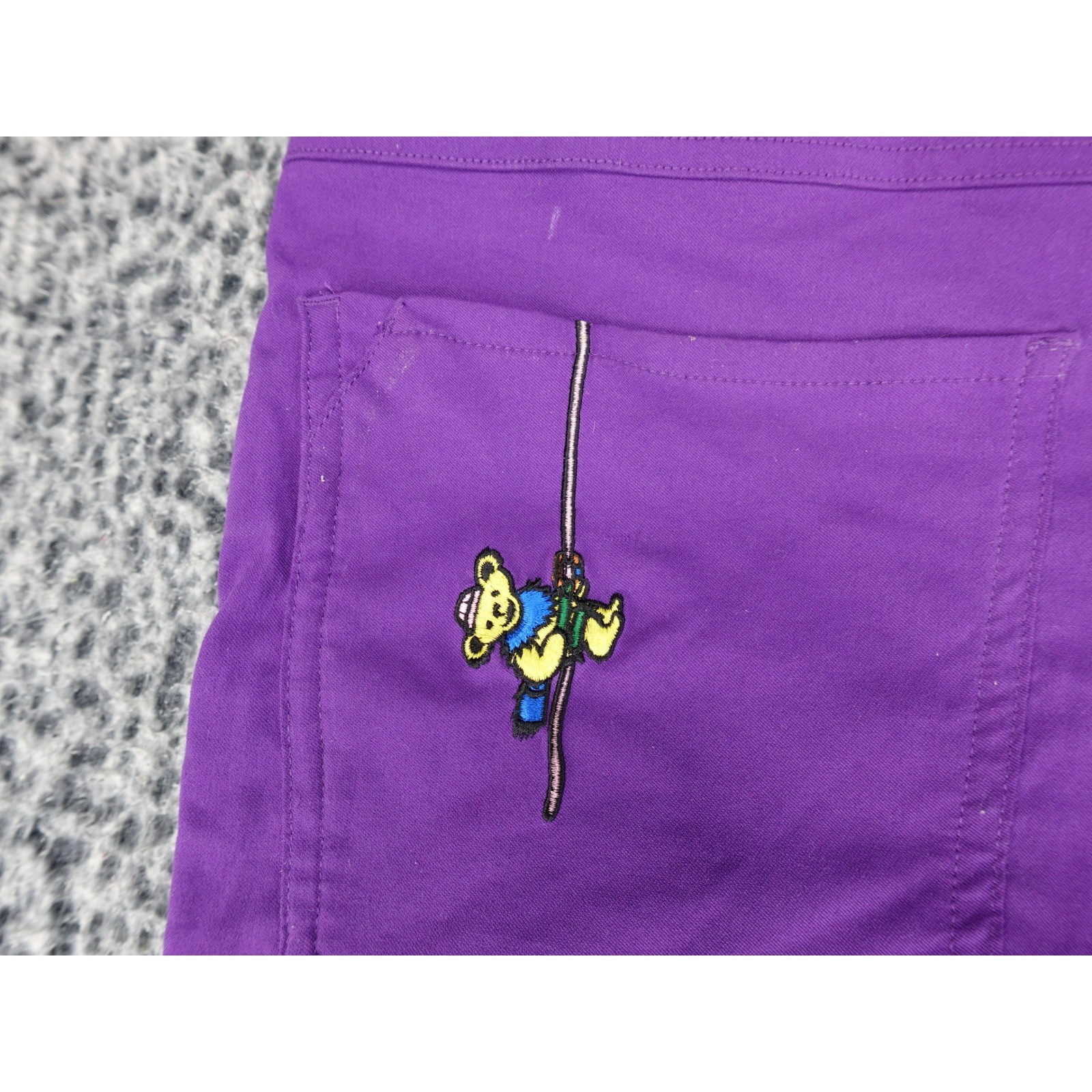 Everywhere Collection Technical Pants Mens 32×32 Purple Grateful Dead Patch