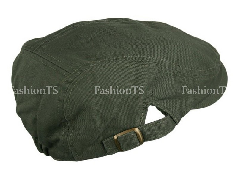 Classic Plain 100% Cotton Gatsby Cap Newsboy Ivy Hat Summer Golf Hat Cabbie 002