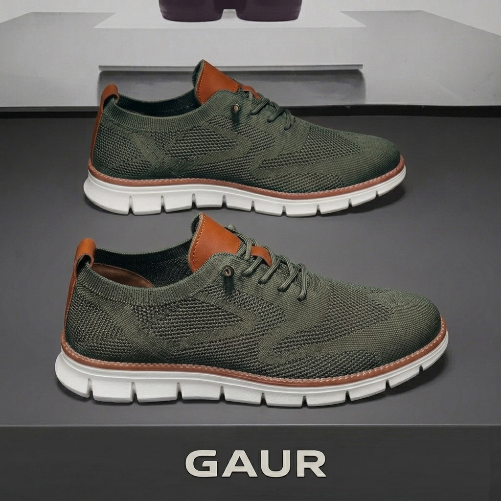Men’s Casual Dress Shoes Lightweight Breathable Oxford Walking Sneakers Slip On