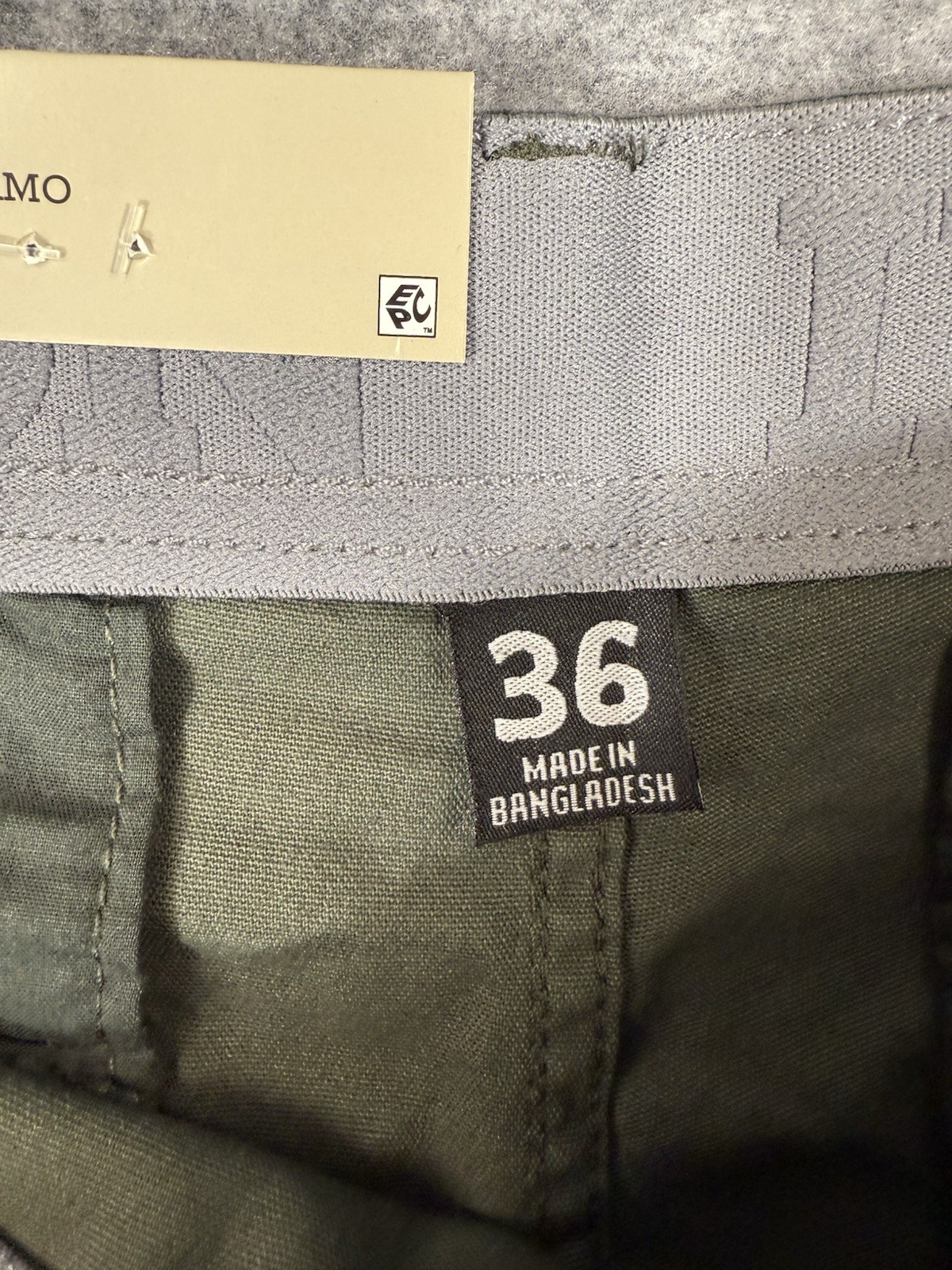 Iron Co Jungle Camo Cargo Shorts Men Size 36X10 Green Camouflage Stretch NWT