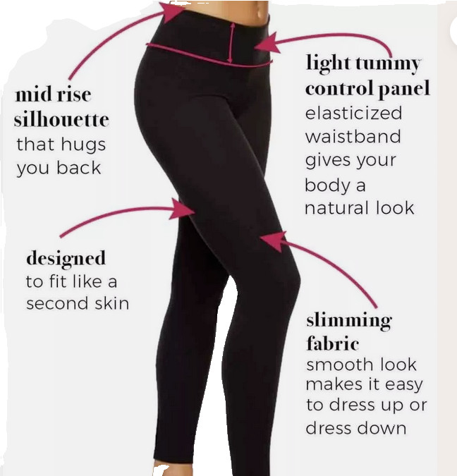 Felina Athletic Leggings 2-Pack Ultra-Soft & Durable Sueded (BLACK,MEDIUM) NWOT