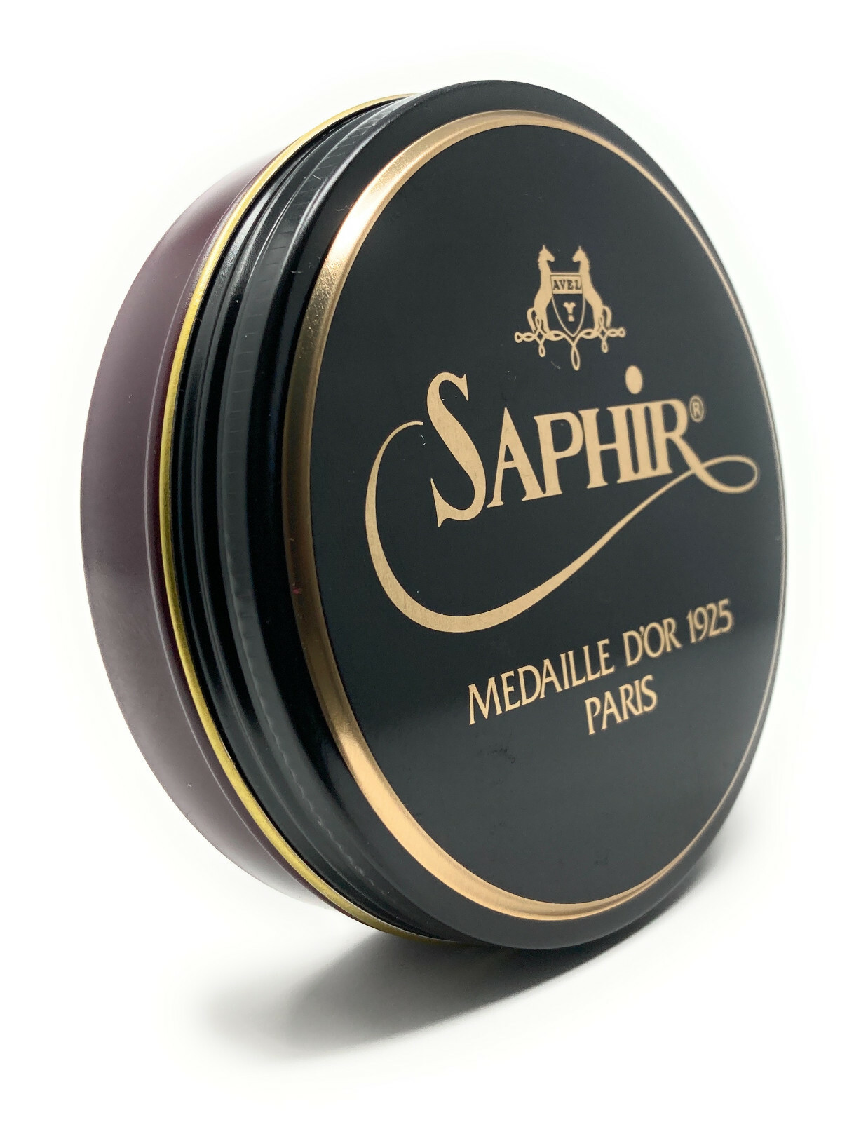 Burgundy – Saphir Medaille d’Or Pate de Luxe Shoe Polish Wax – 100ml Tin