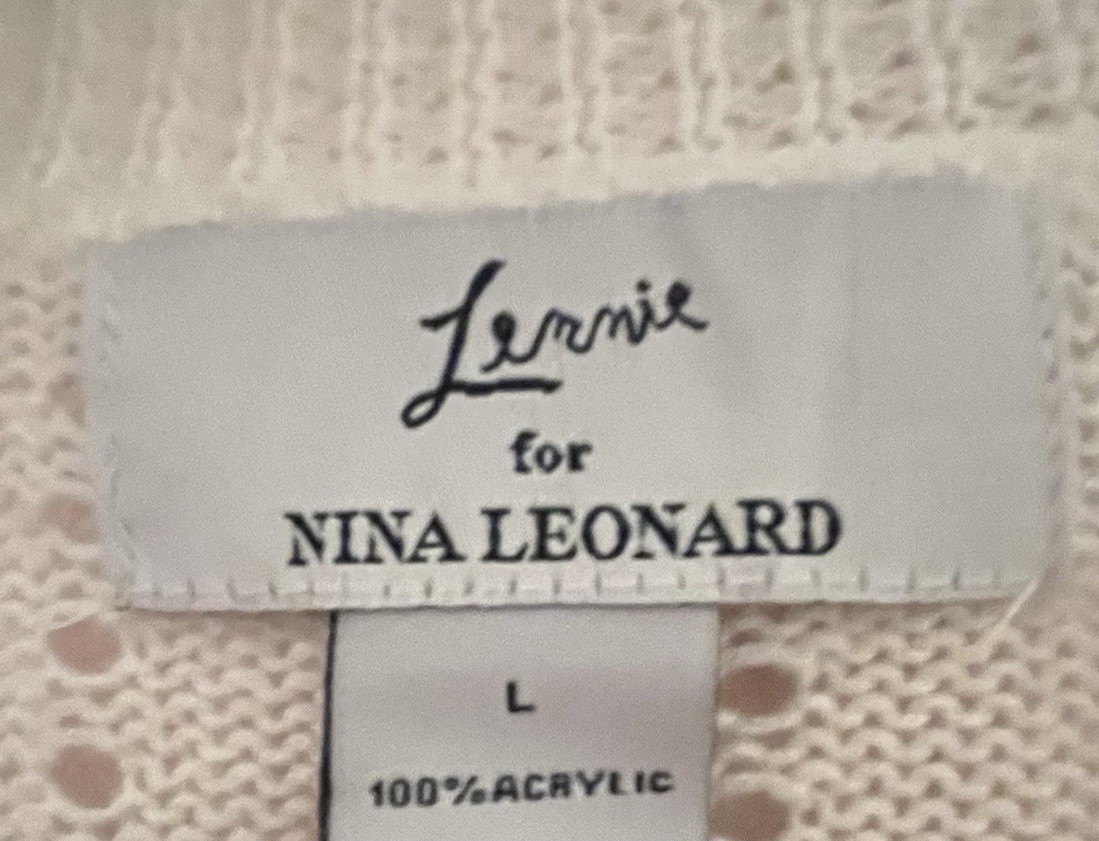 Lennie for Nina Leonard White Crochet Classic. Basic. Capsule wardrobe. Layering