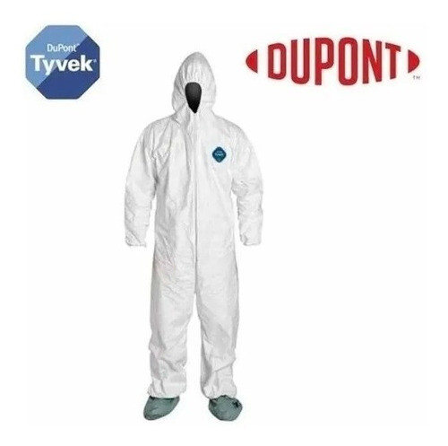3- Dupont Tyvek Disposable Protective Coverall Clean Paint Spray Suit Hood Boots