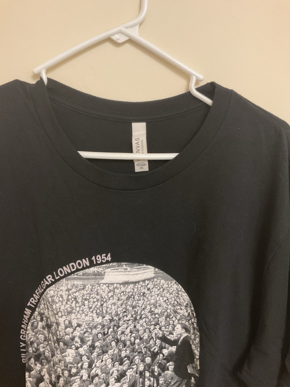 Champion Billy Graham Trafalgar London Men’s Size 2X Black Short Sleeve T-Shirt