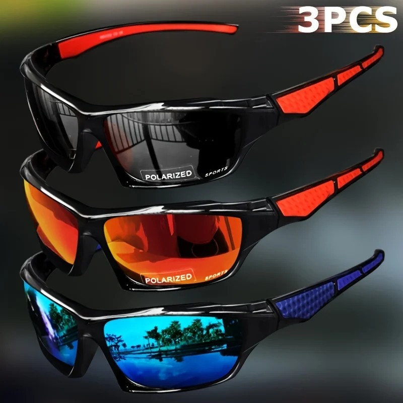 New 2025 Polarized Vertex Men AntiGlare Fishing Cycling Driving Sport Sunglasses