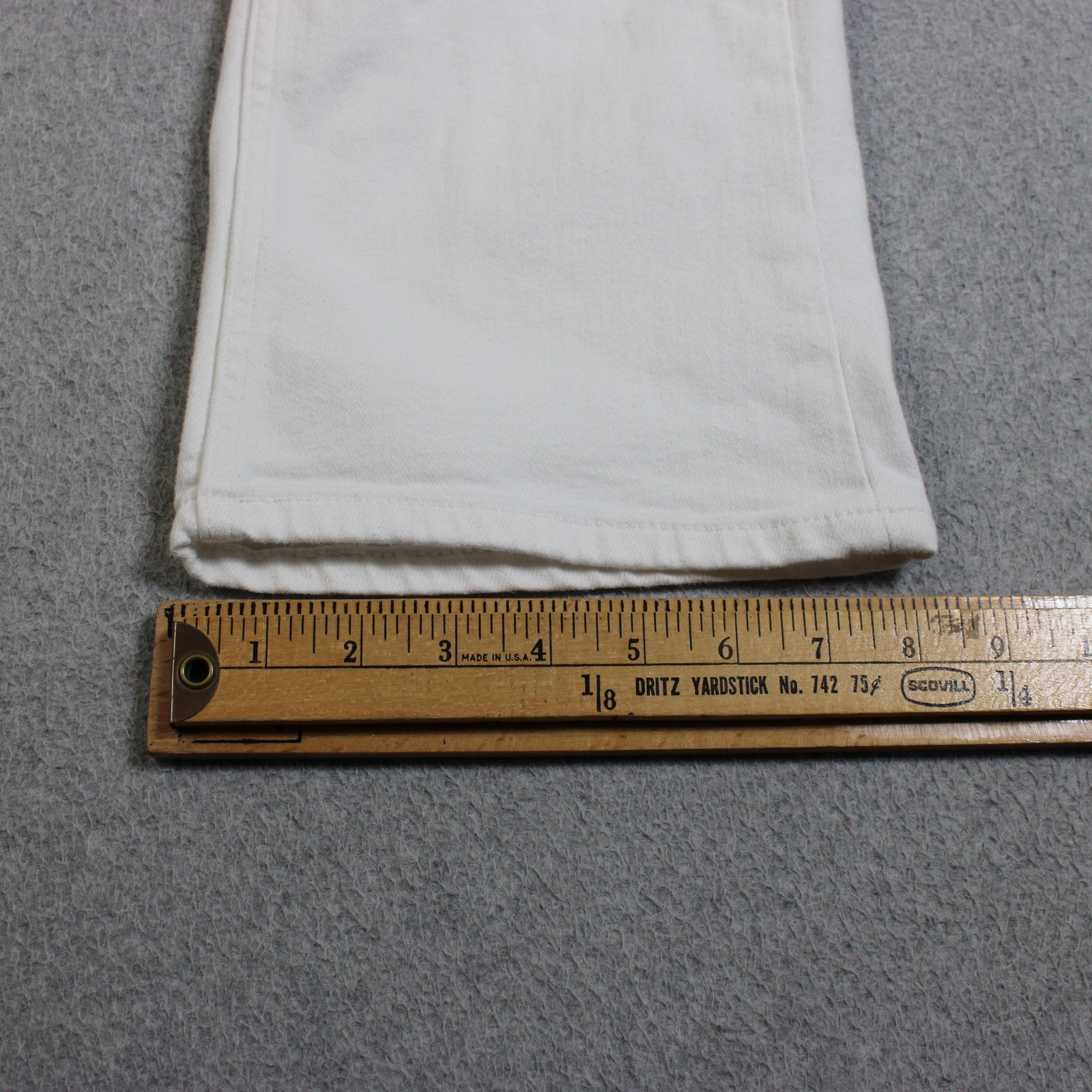 Pilcro Jean Women 25P White Light Wash Straight Leg Petite Stretch Denim Coastal