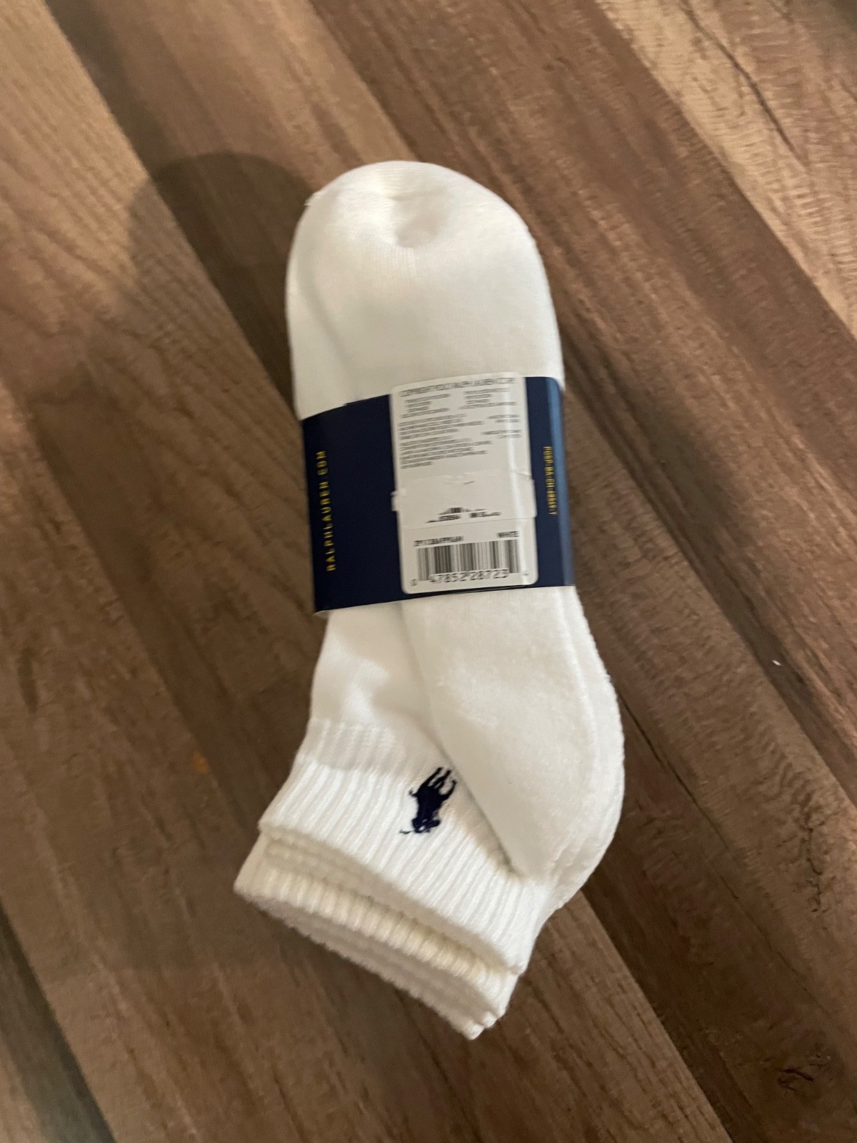 Polo Ralph Lauren Athletic Men’s Sport Socks – White, Size 10-13 (Set of 6…