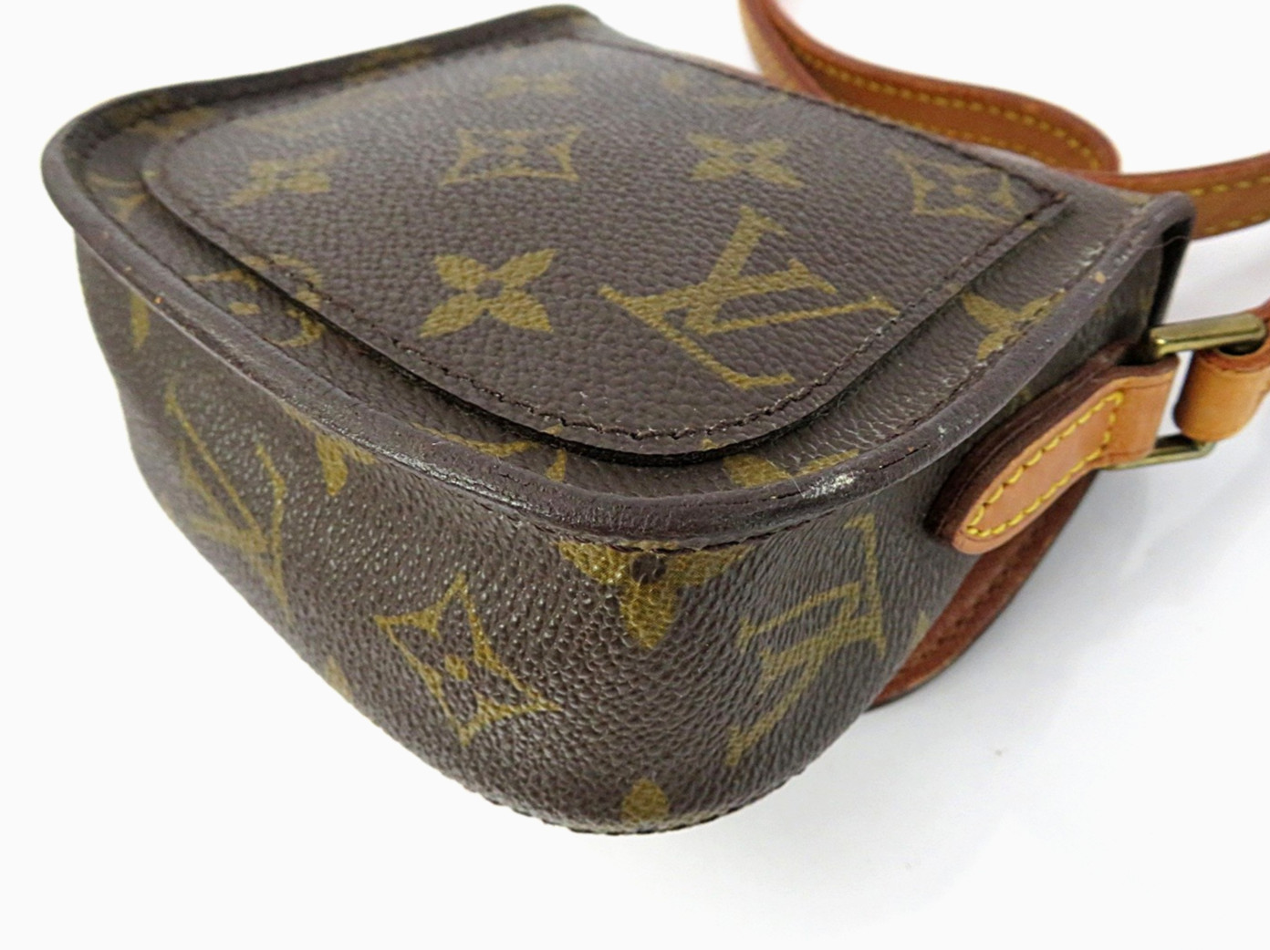 Auth LOUIS VUITTON Saint Cloud Mini Monogram Shoulder Bag Purse #64161