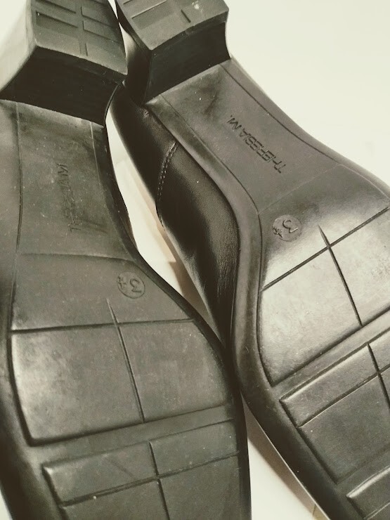 THERESIA M. Leni Women’s Black Heels Comfort Orthopedic inserts Size 7.5 US