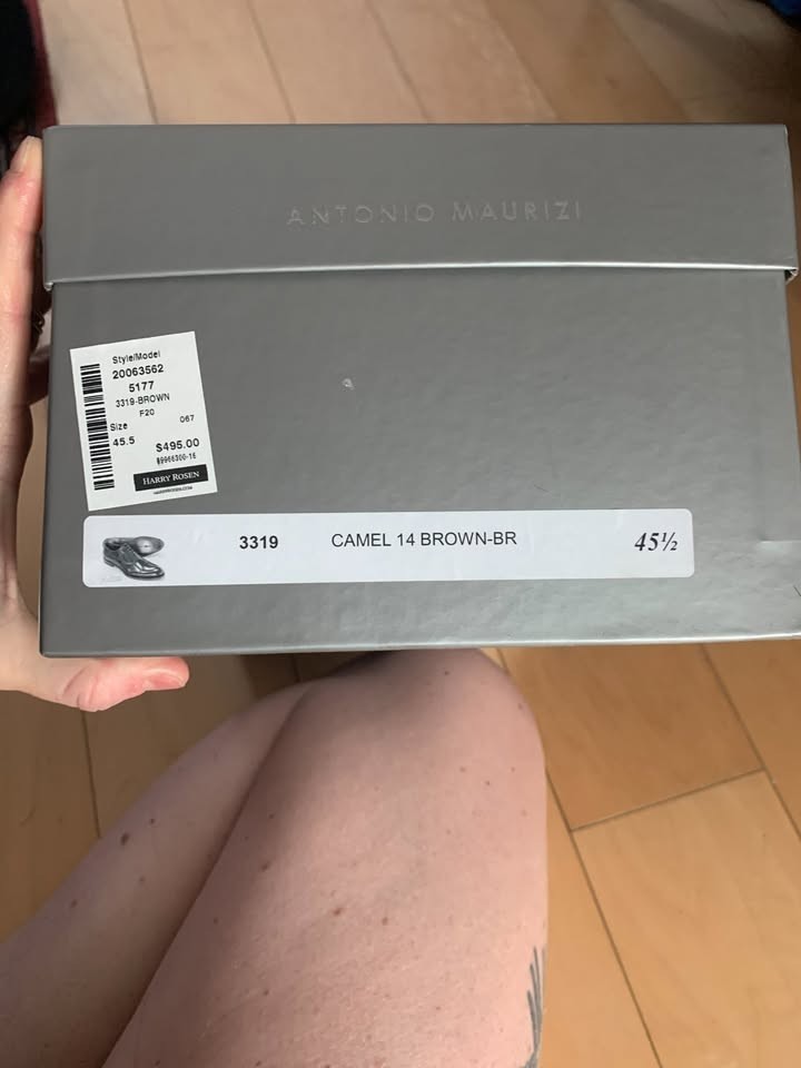 antonio maurizi leather oxford shoe 11.5