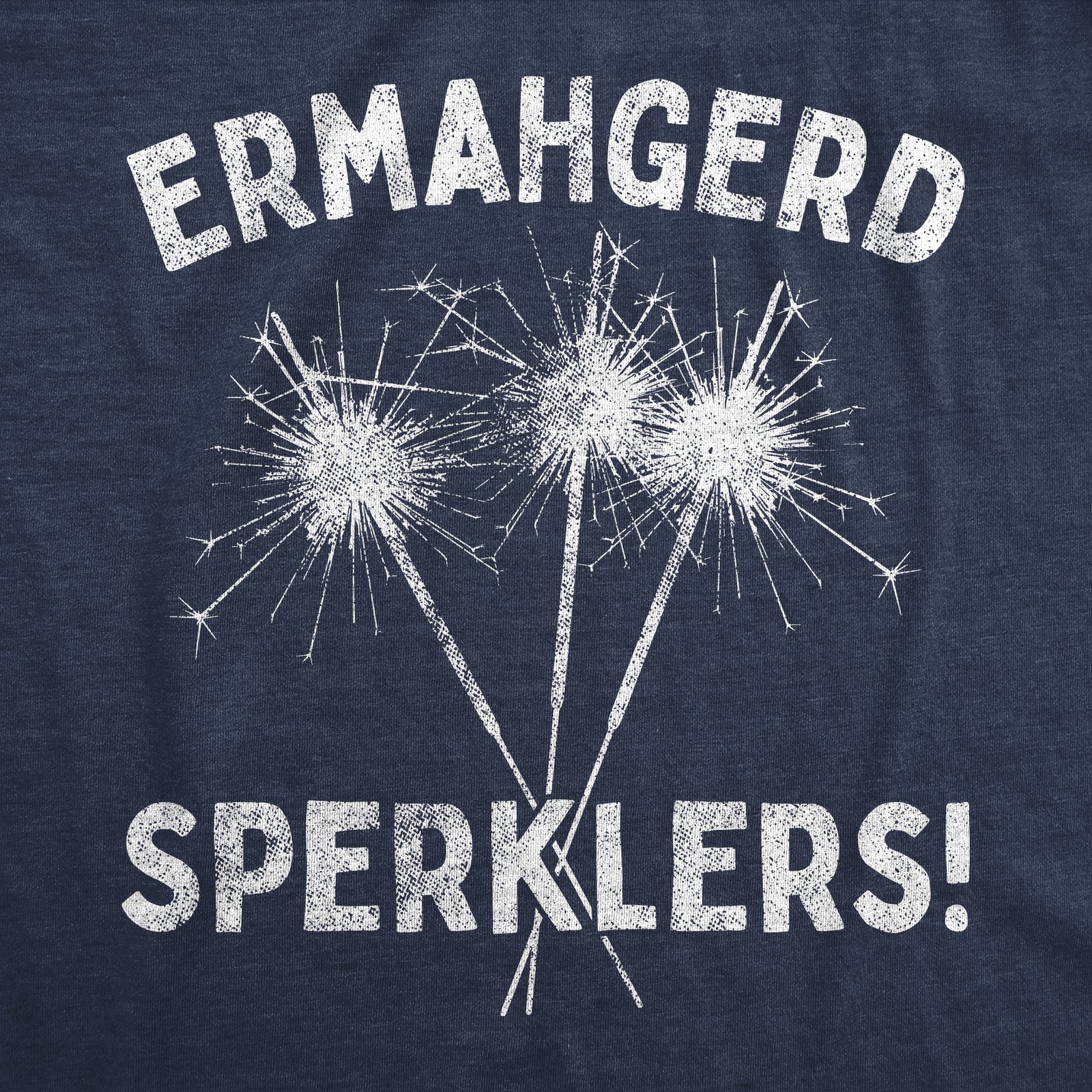 Mens Ermahgerd Sperklers T Shirt Funny 4th of July Fireworks Sparklers Graphic