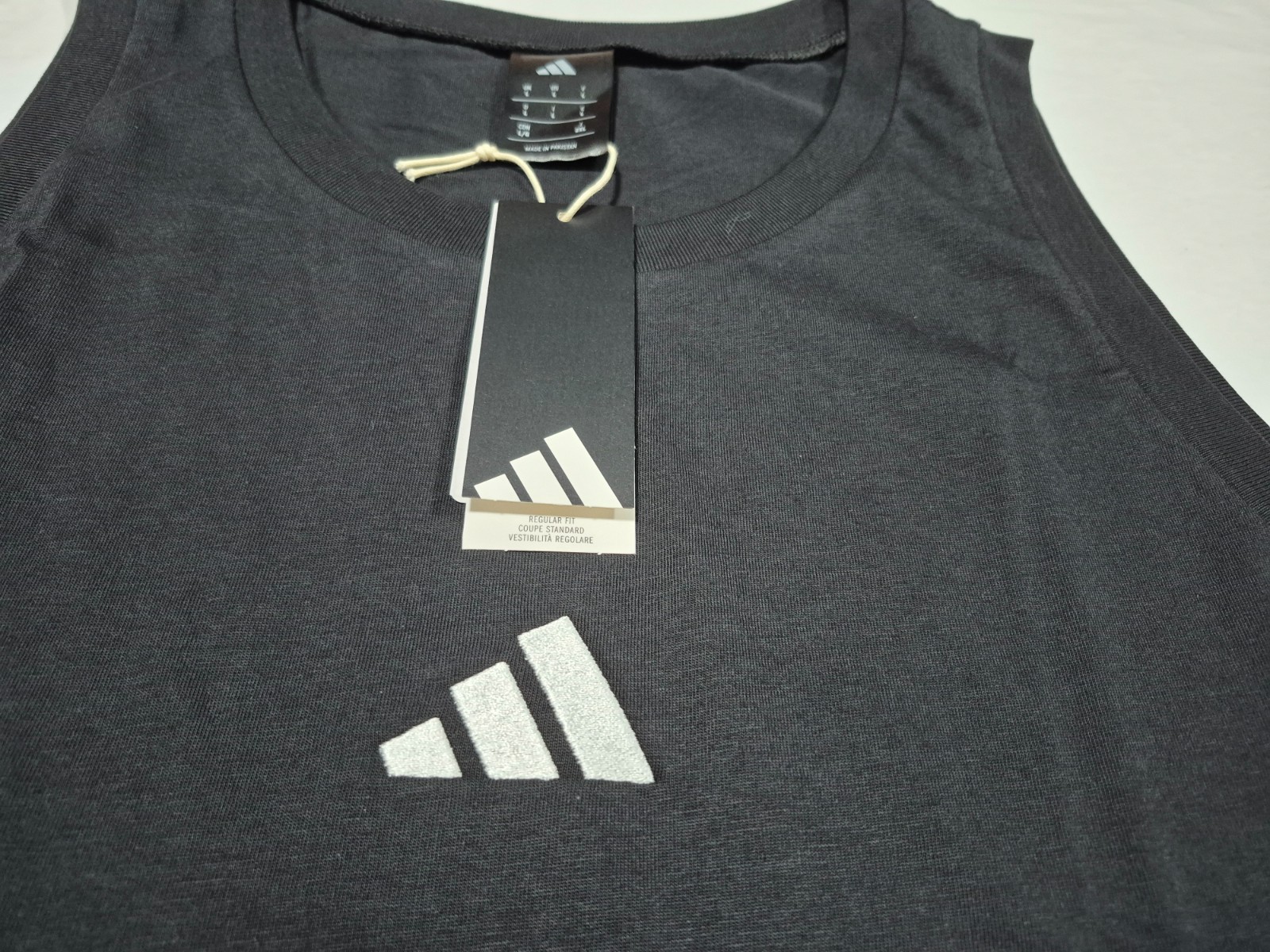 Adidas Men’s Multi Sports SL Summer Gym Tank Top JE8986 Black White