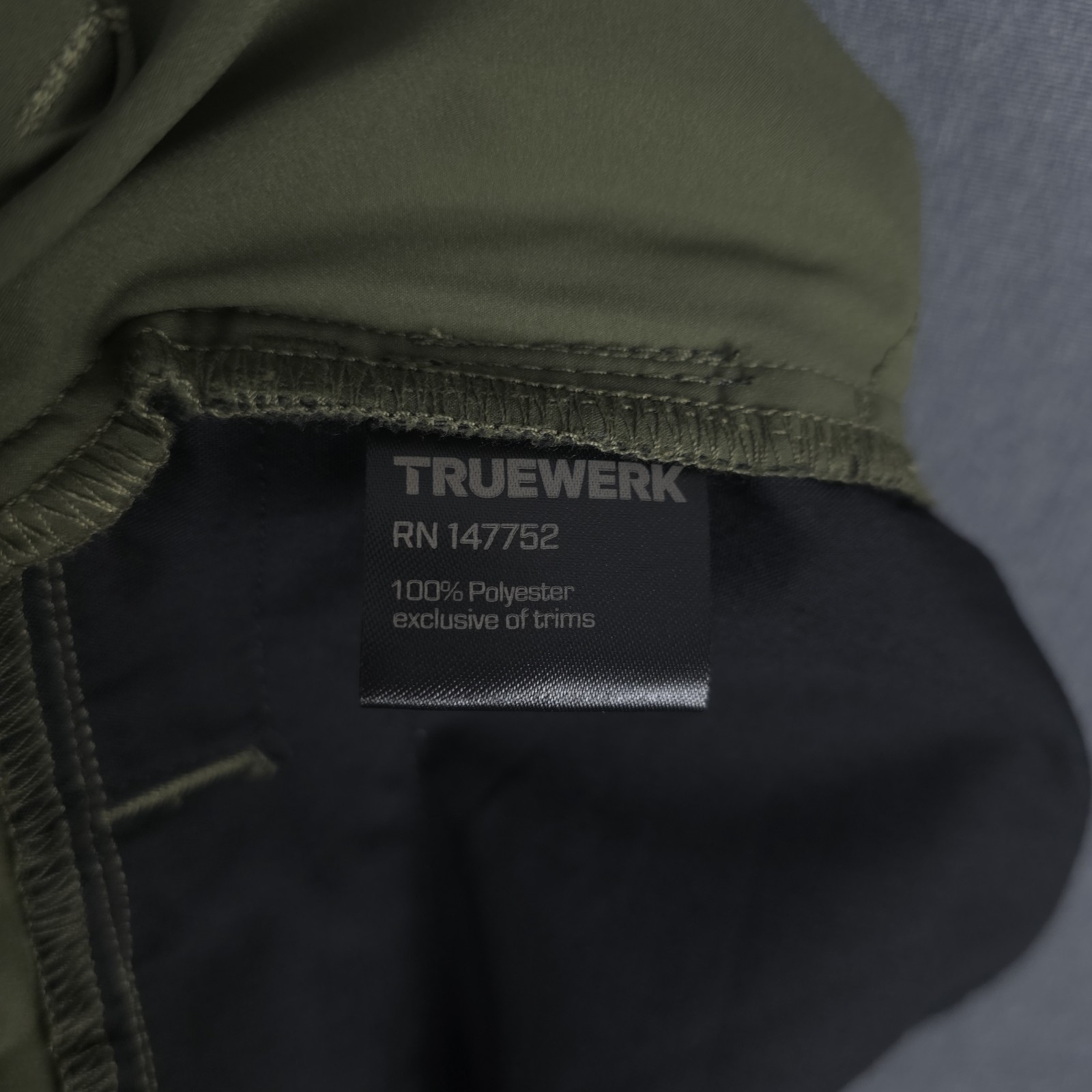 Truewerk Cloud AV WerkPant Mens XXL Olive Technical Workwear Lightweight Pants