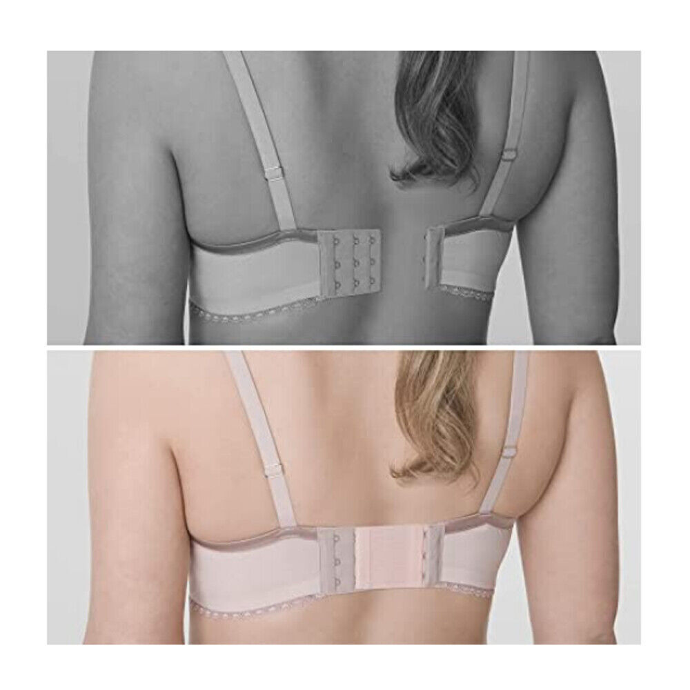 4Pcs Adjustable Bra Extender 2/3/4 Hooks with Elastic Extension Underwear Strap