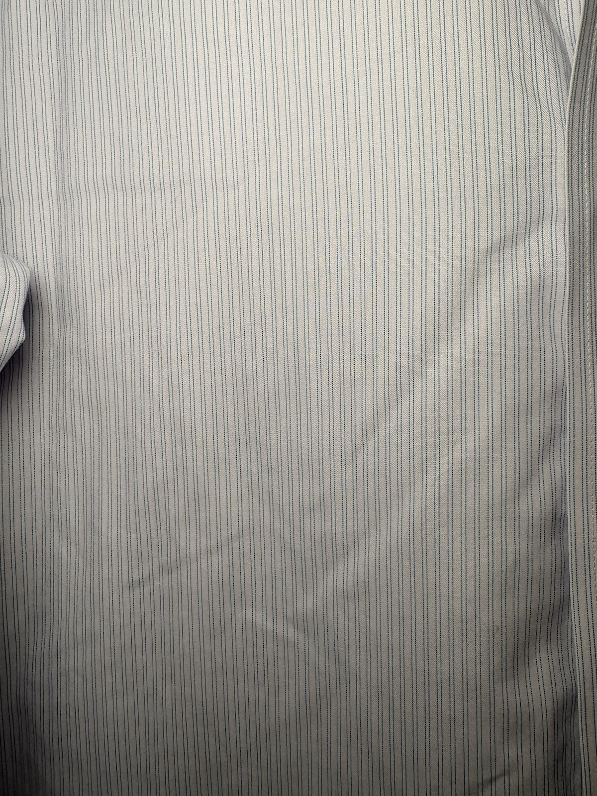 Jos. A. Bank Traveler Tailored Dress Shirt 15-32 100% Cotton White Blue Stripe