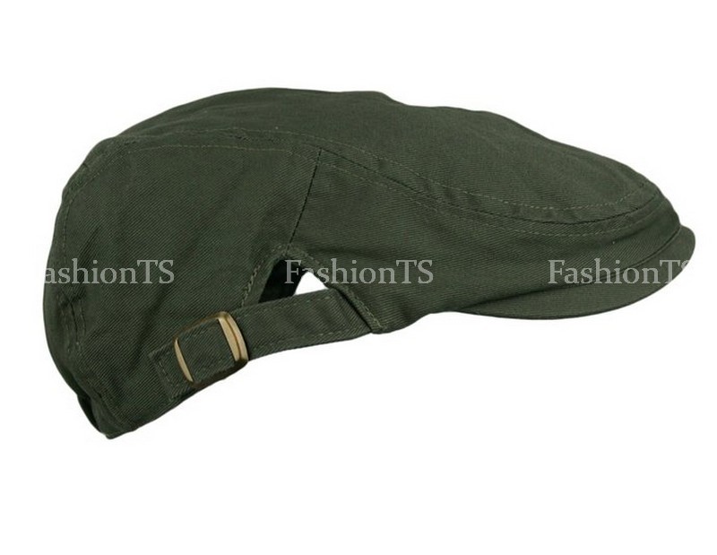 Classic Plain 100% Cotton Gatsby Cap Newsboy Ivy Hat Summer Golf Hat Cabbie 002
