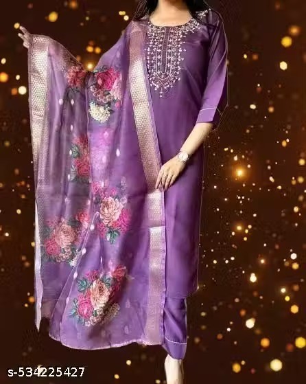 Readymade Cotton kurti Palazzo With Dupatta Set for Women’s Party Festive Outfit