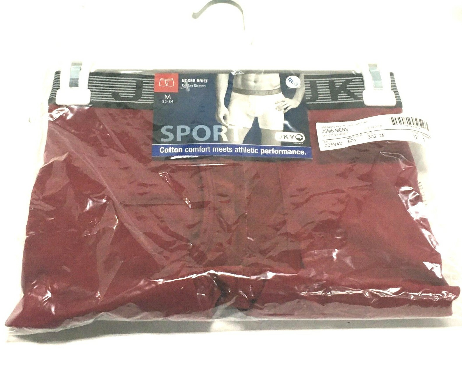 JKY Jockey Boxer Brief Mens Athletic Sport Performance Microfiber Underwear 5942
