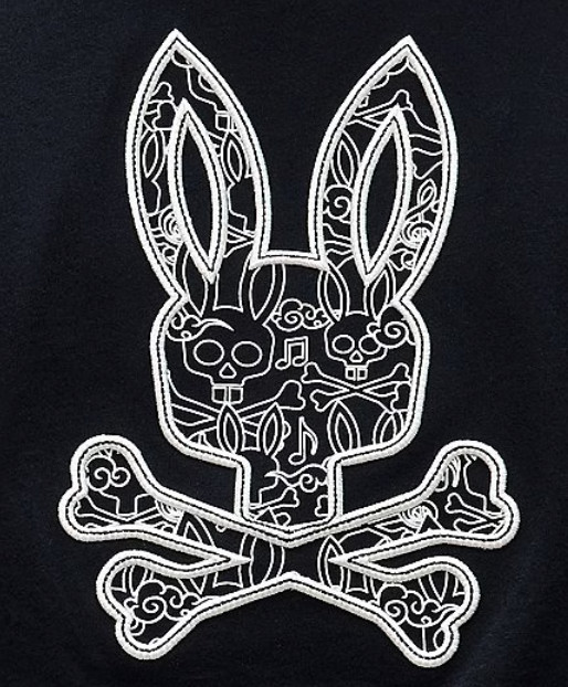 *NEW* Men Psycho Bunny Oscar Bunny Graphic Tee BLACK (MT0200214 001) 👍
