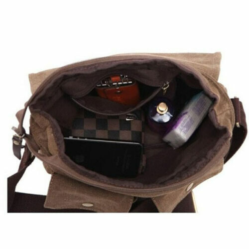 Vintage Men’s Canvas Messenger Shoulder Bag Crossbody School Book Bags Satchel