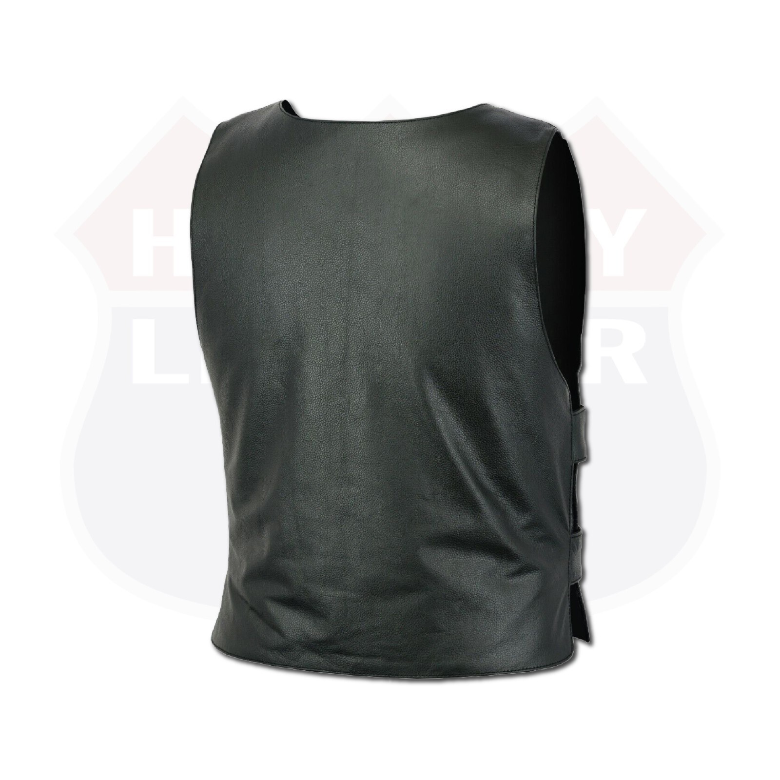 Men Bullet Proof style Leather Motorcycle Vest for bikers Tactical waistcoat