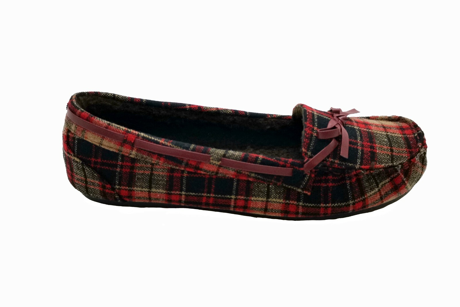Moccasins Women Slip On Indoor Outdoor Shoe Slipper Fur Loafer #985