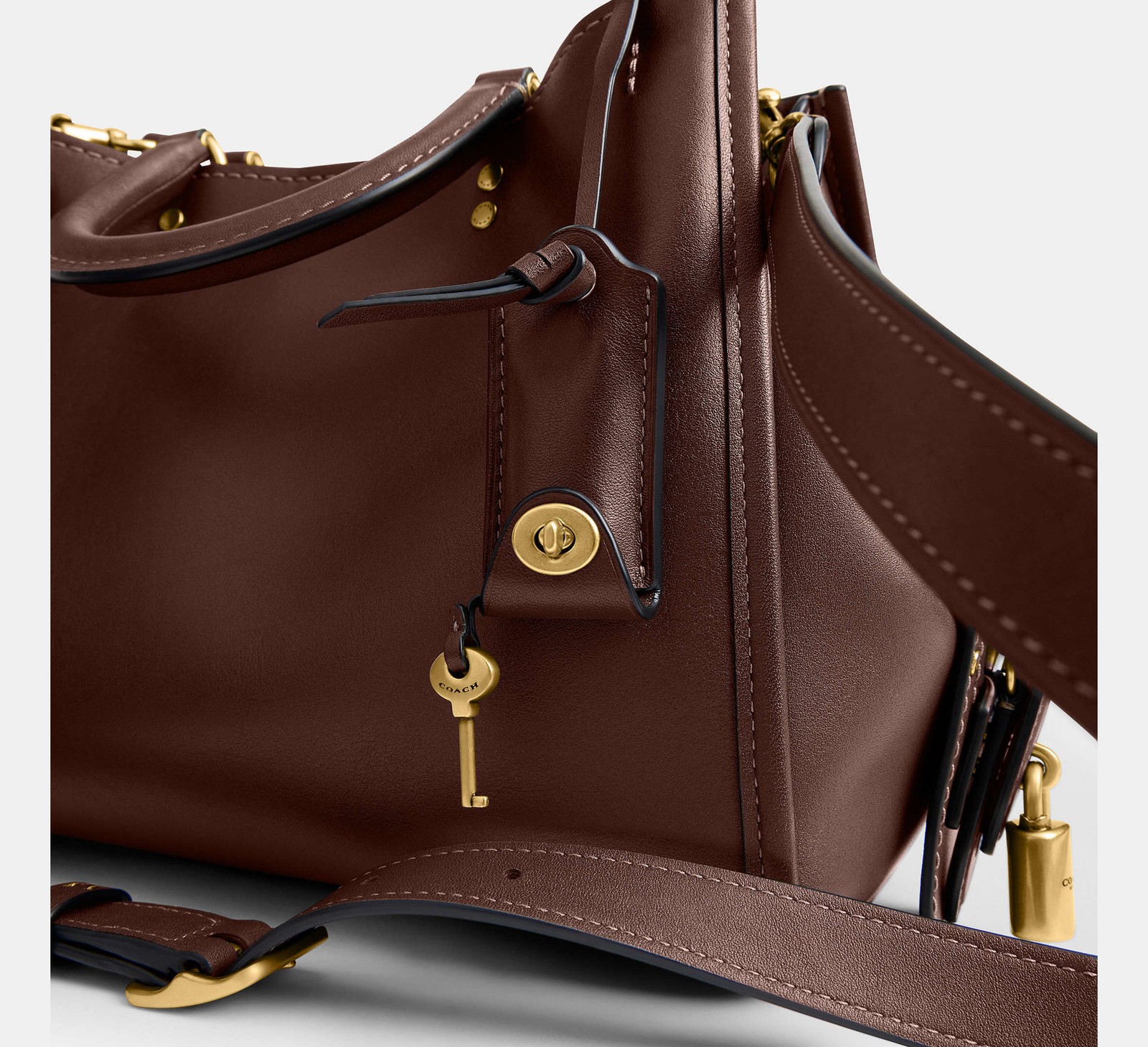 COACH CCX23 Rogue 31 Bag Soft Grain Leather Satchel Crossbody Shoulder 2WAY