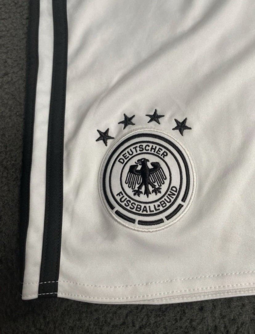 Original Adidas Germany National Team Soccer Shorts White ClimaCool