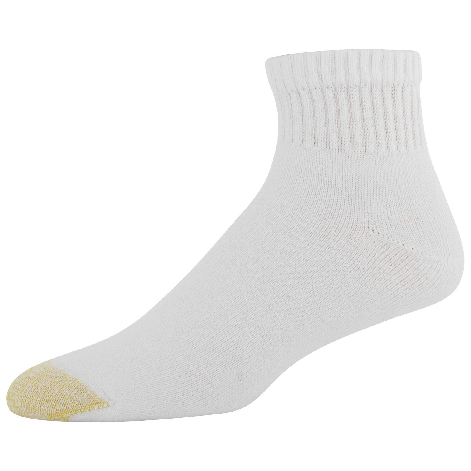 GOLDTOE Men’s 656P Cotton Ankle Athletic Socks, Multipairs, White (6-Pairs), …
