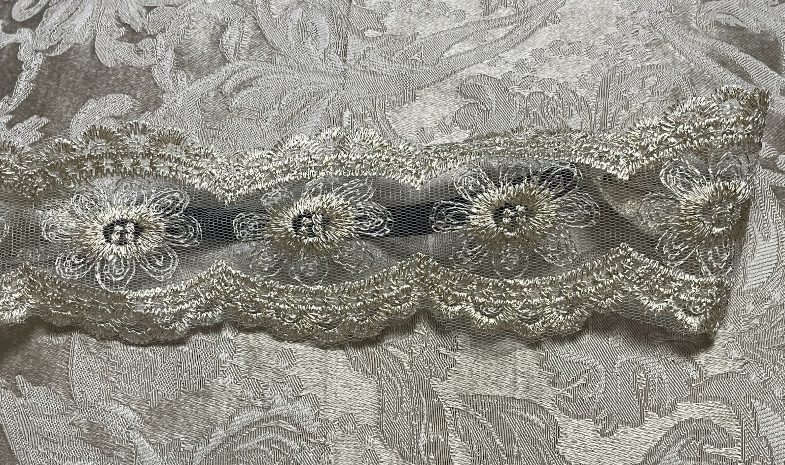 Women Lace Headband Stretch Hairband Elegant Wide Headwrap