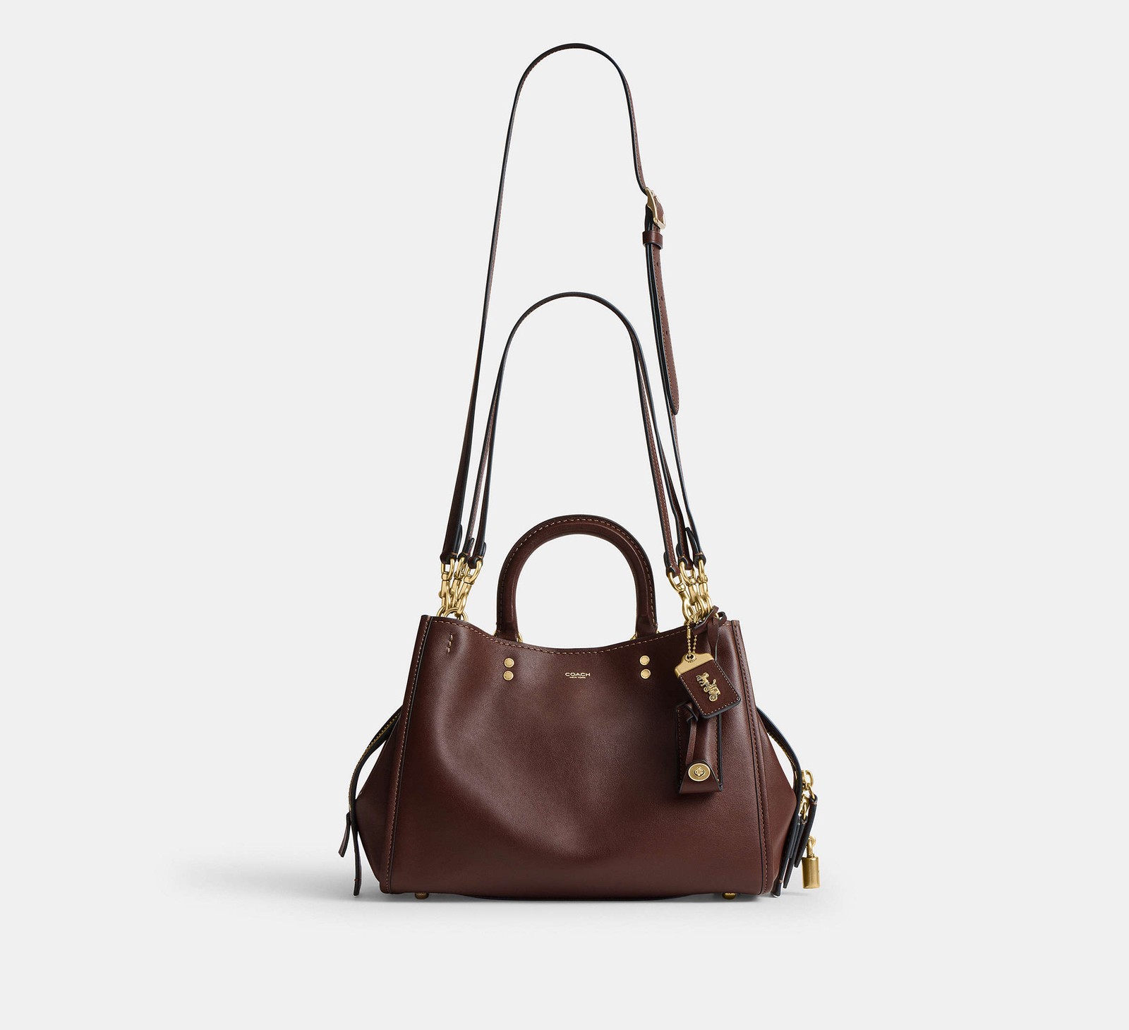 COACH CCX23 Rogue 31 Bag Soft Grain Leather Satchel Crossbody Shoulder 2WAY