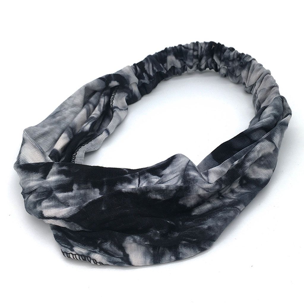 Women Yoga Sports Wide Headband Stretch Boho Hair Band Turban Headwrap Headwear