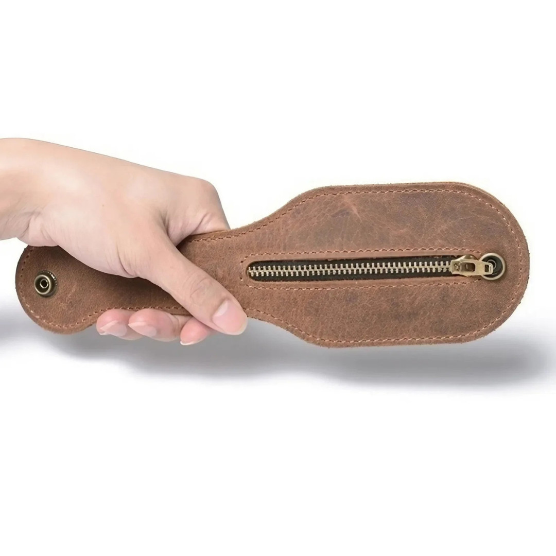 Men Leather Coin Purse Outdoor Utility Self-Defense Multi-Tool Wallet Women
