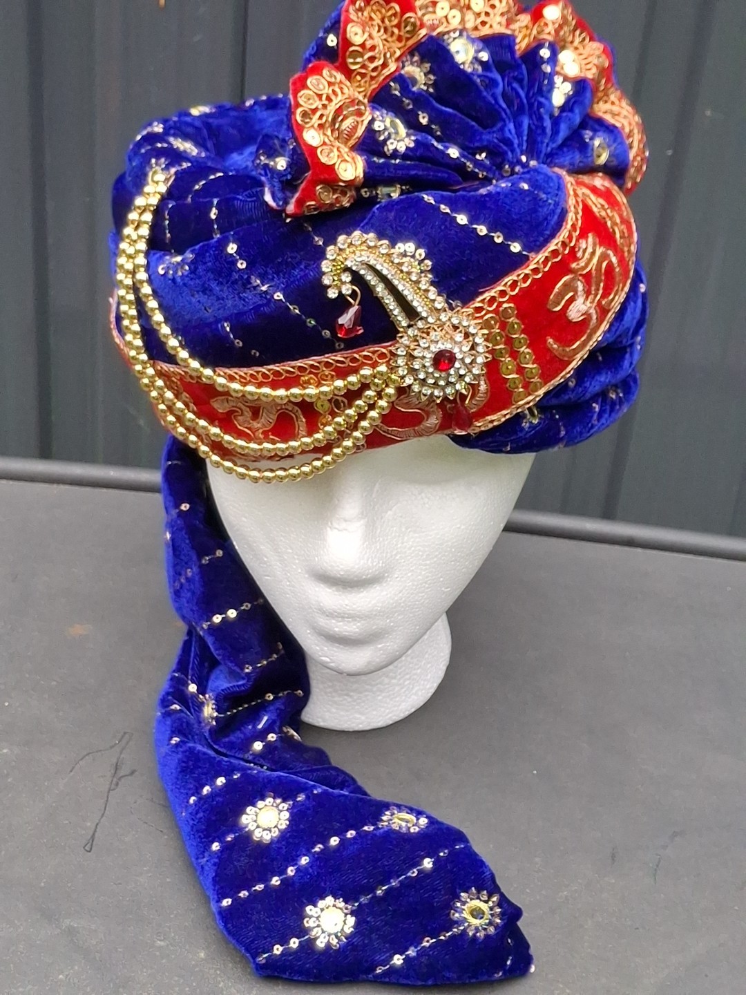 Indian Turban Dulha Safa Pagri Men Groom Wedding Maharajeh Baraati Bollywood Hat