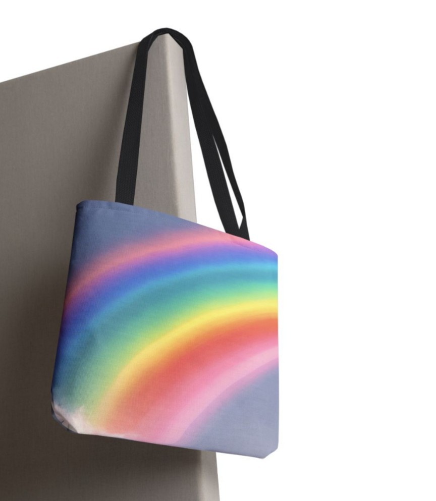 Tote Bag AOP Half Rainbow
