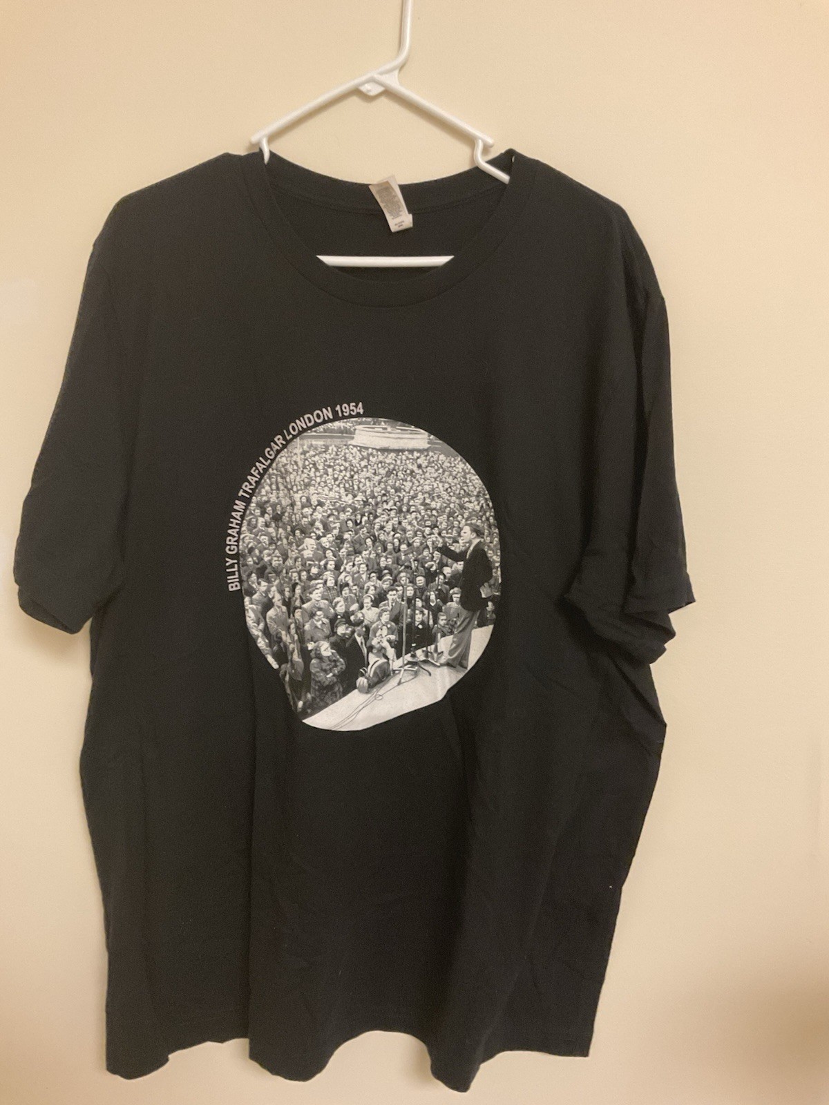 Champion Billy Graham Trafalgar London Men’s Size 2X Black Short Sleeve T-Shirt