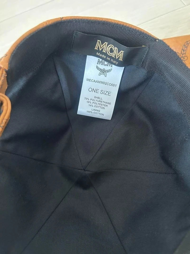 MCM Visetos Camel Brown Authentic Baseball Cap without box