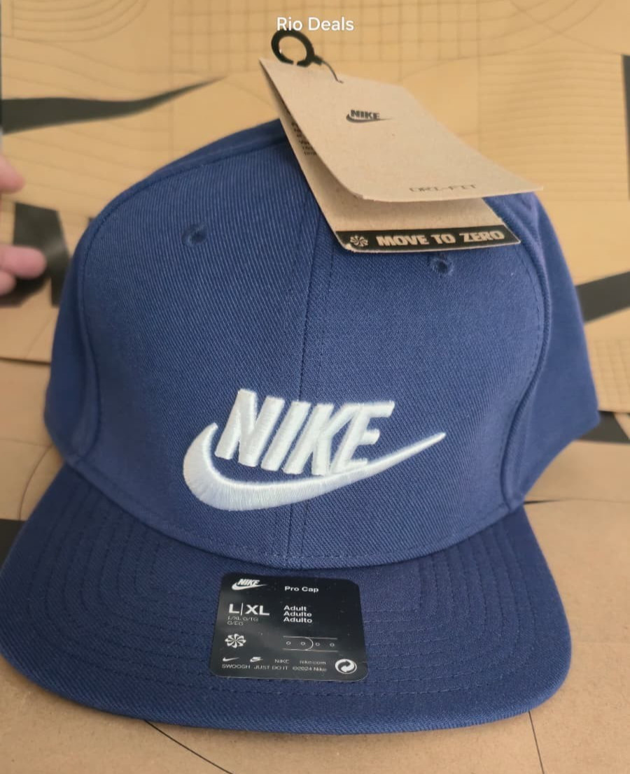 Nike Dri-FIT Pro Cap Structured Futura Unisex Hat Navy Size M/L L/XL FZ3630-410