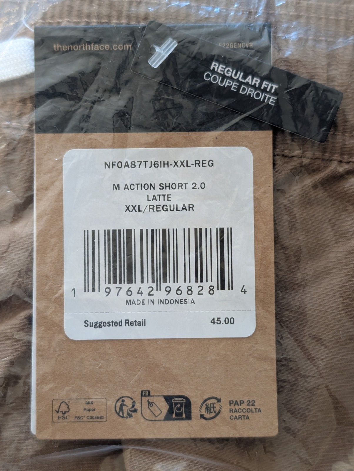 🔥GREAT BUY!🔥 The North Face Action 2.0 Shorts Men’s Latte Brown M L XL XXL