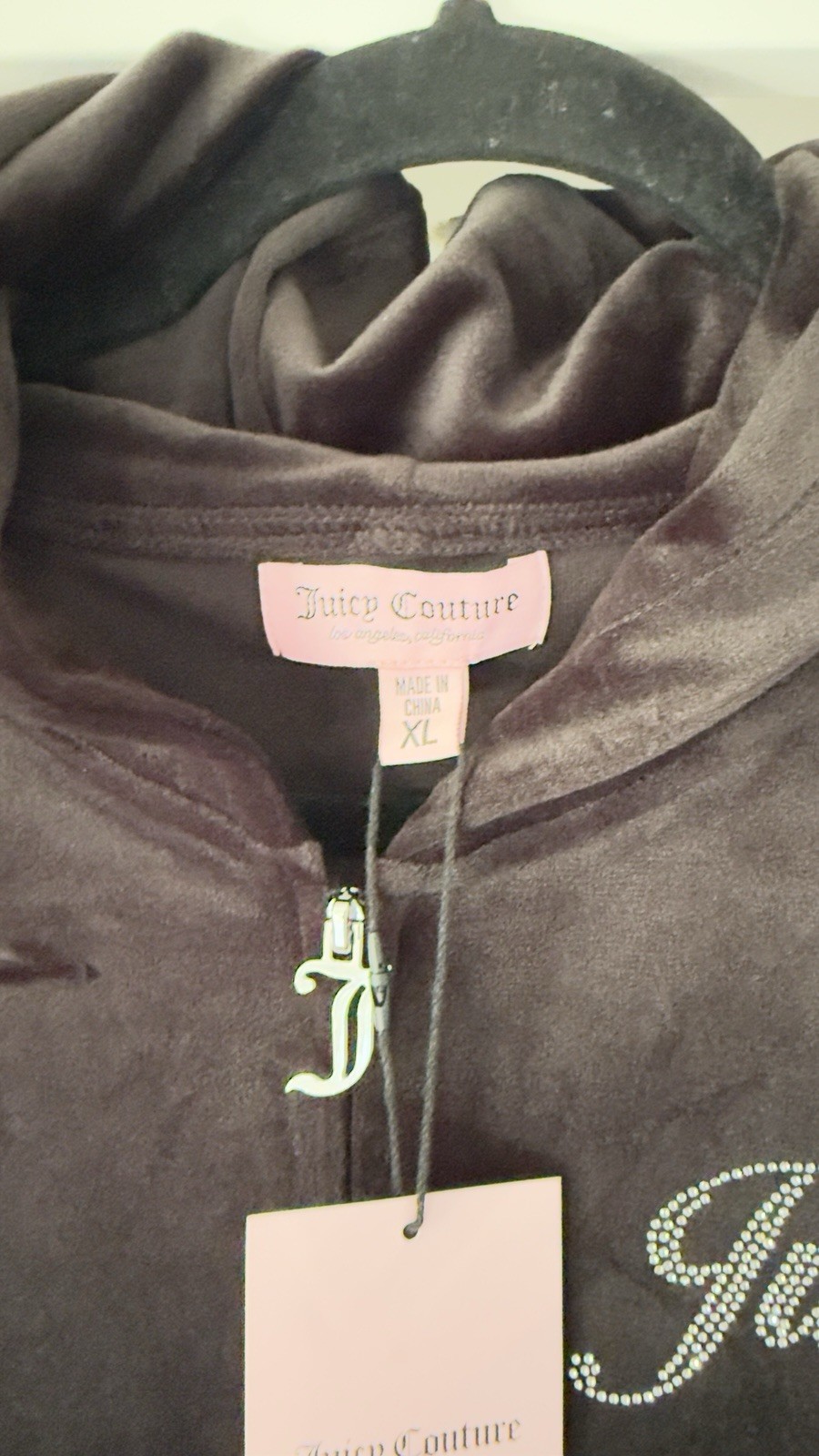 Juicy Couture Black Velour Matching Set