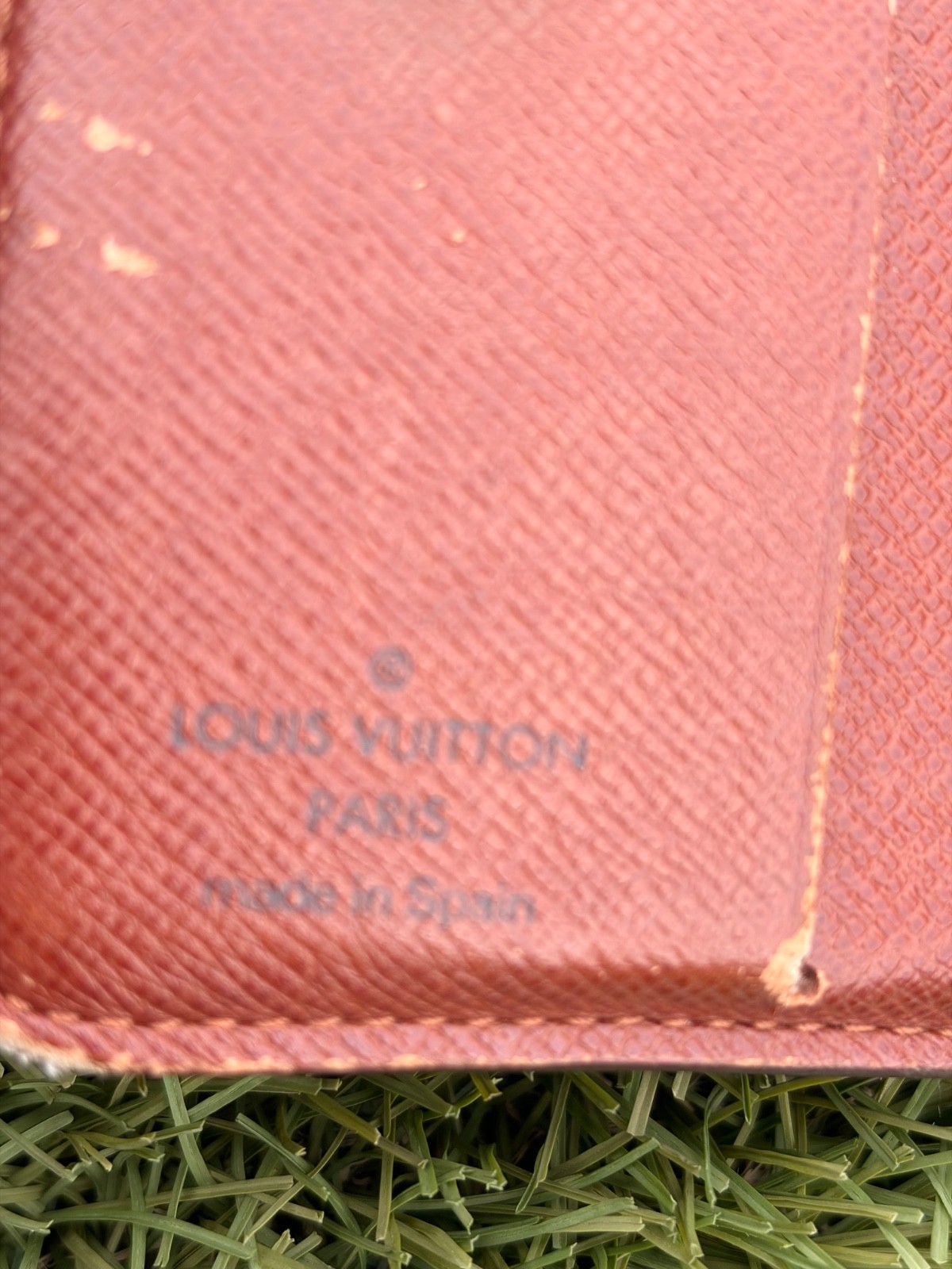 Auth Louis Vuitton Monogram Square Zip Wallet 2003 DateCode US Seller FreeShip