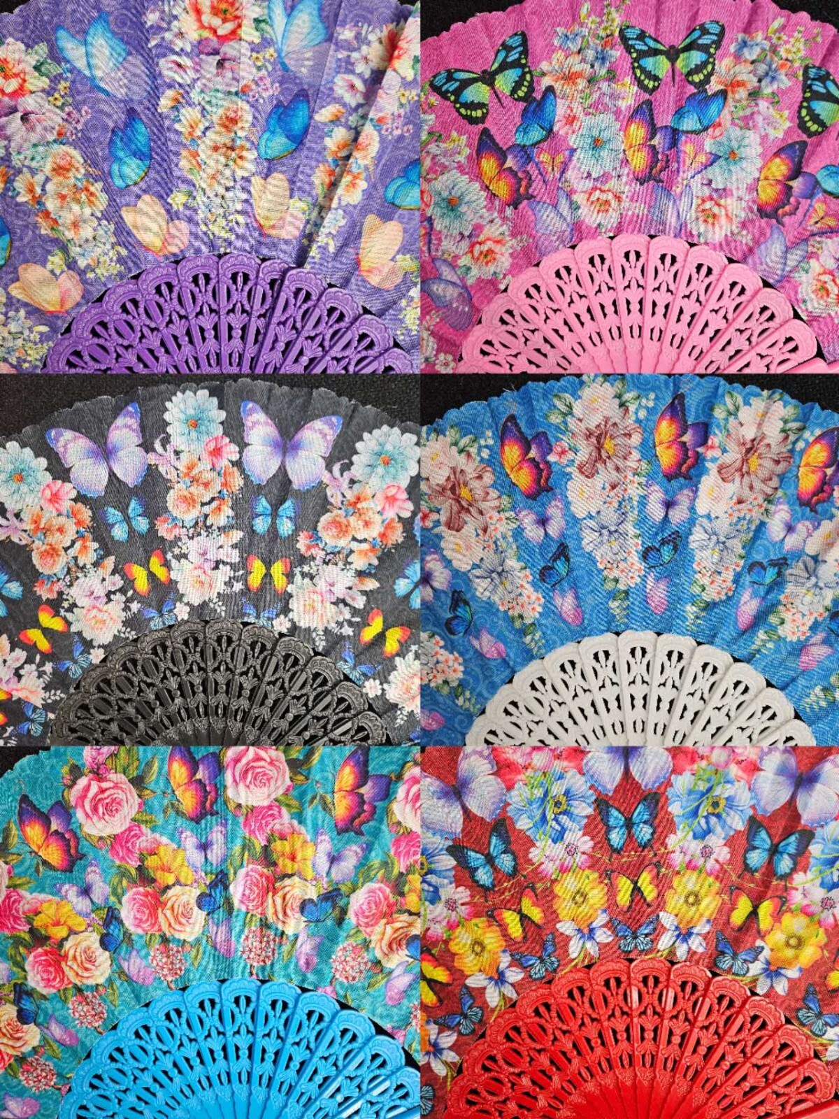 12pc Wholesale Lot Wedding Party Favor Gift Spanish Party Dance Summer Hand Fan