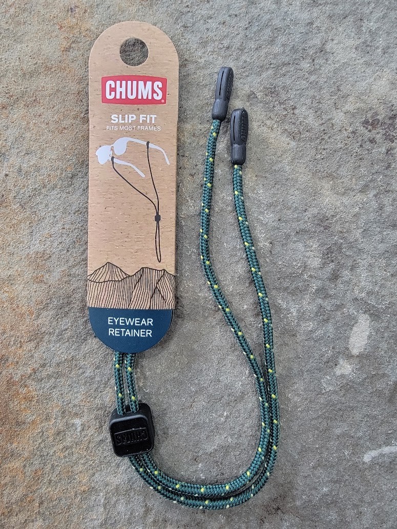 Chums Sunglass Retainer GREEN ( 12121871 ) 3MM ROPE STYLE SLIP FIT FREE S/H