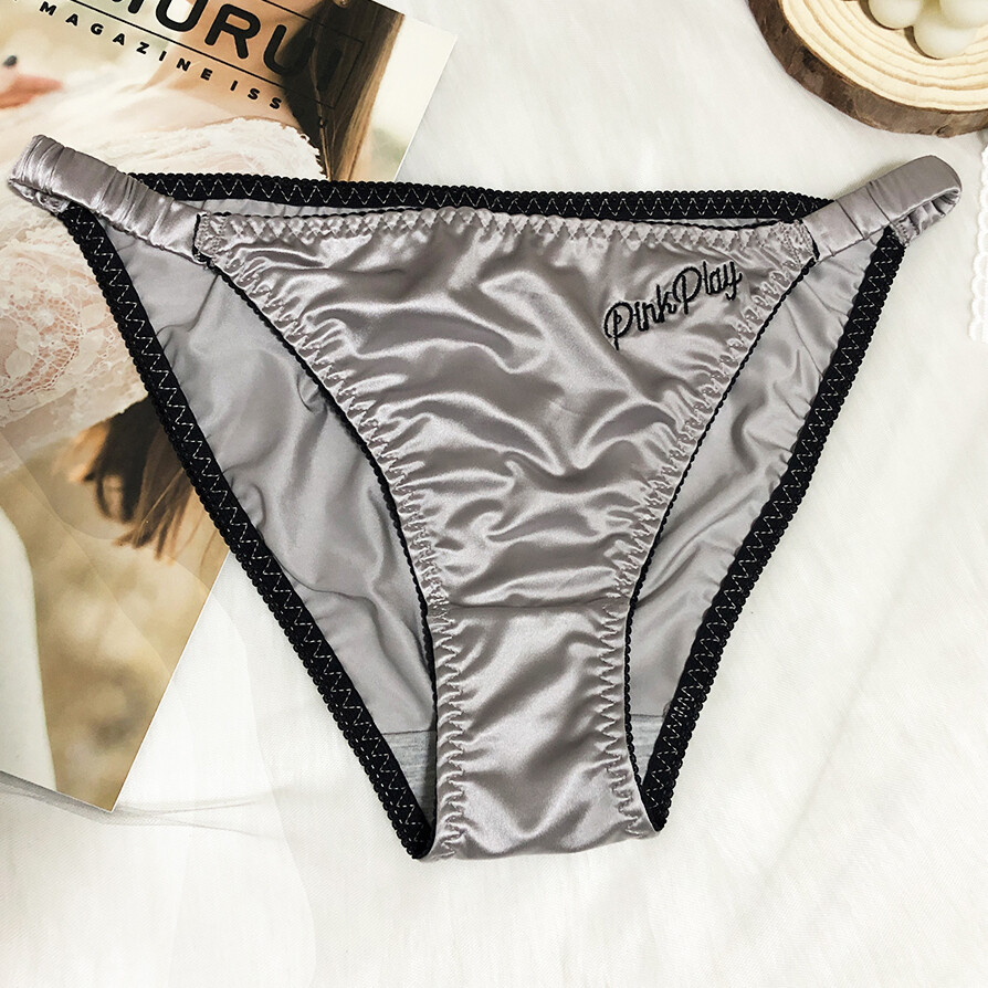 5 Pcs Lot Womens Sexy Silky Satin Panties Briefs String Bikinis Lingeries Undies