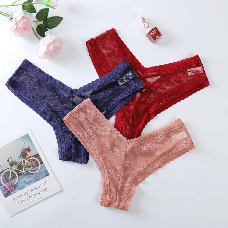 Women Sexy Lace Panties Knickers Lingerie Brief Underwear G-string T back US