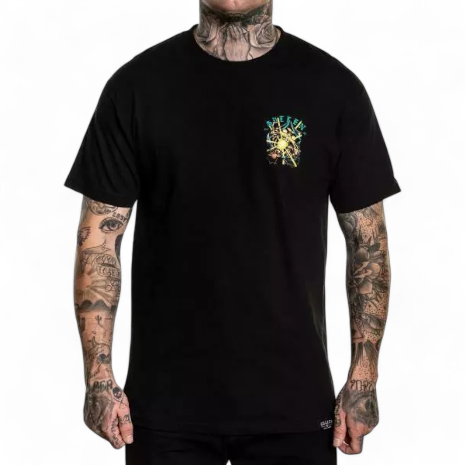 Men’s Sullen Art Co. Maurizio Gabbo Jet Black Tattoo Premium Tee T-Shirt M-XXXL