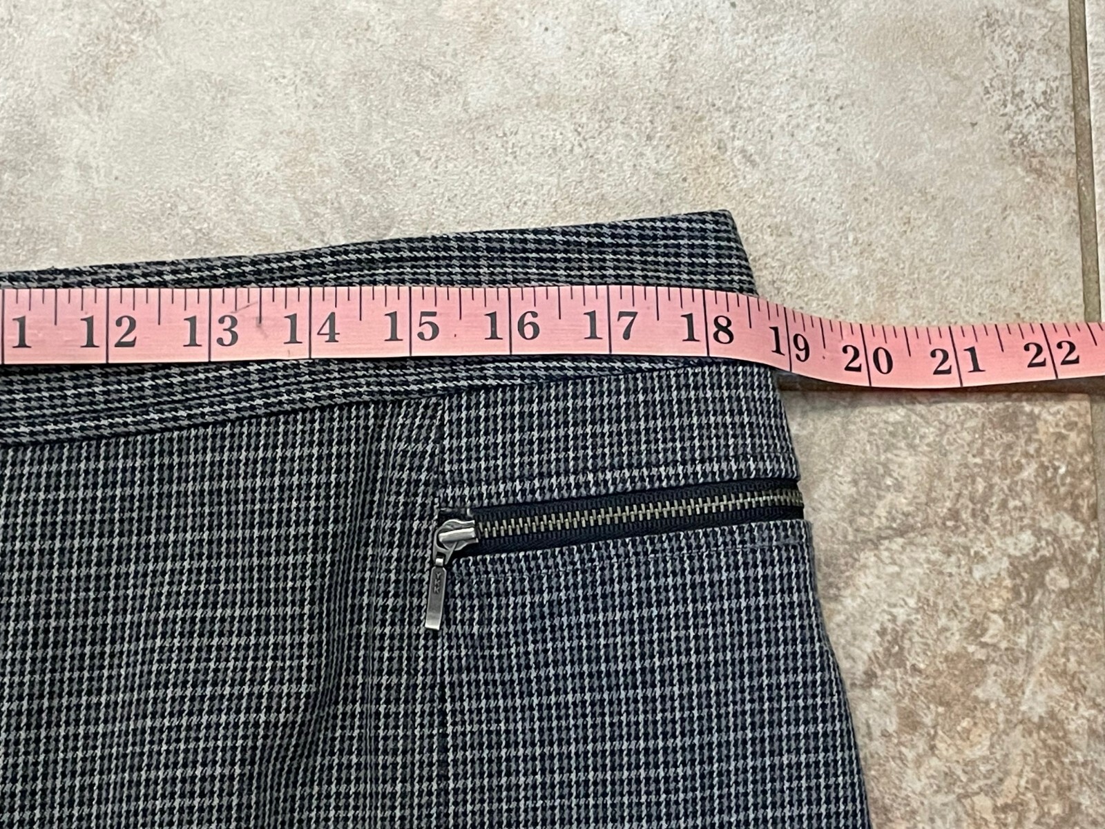 Valerie Stevens Womens Pencil Skirt Natural Blend Cotton Size 16