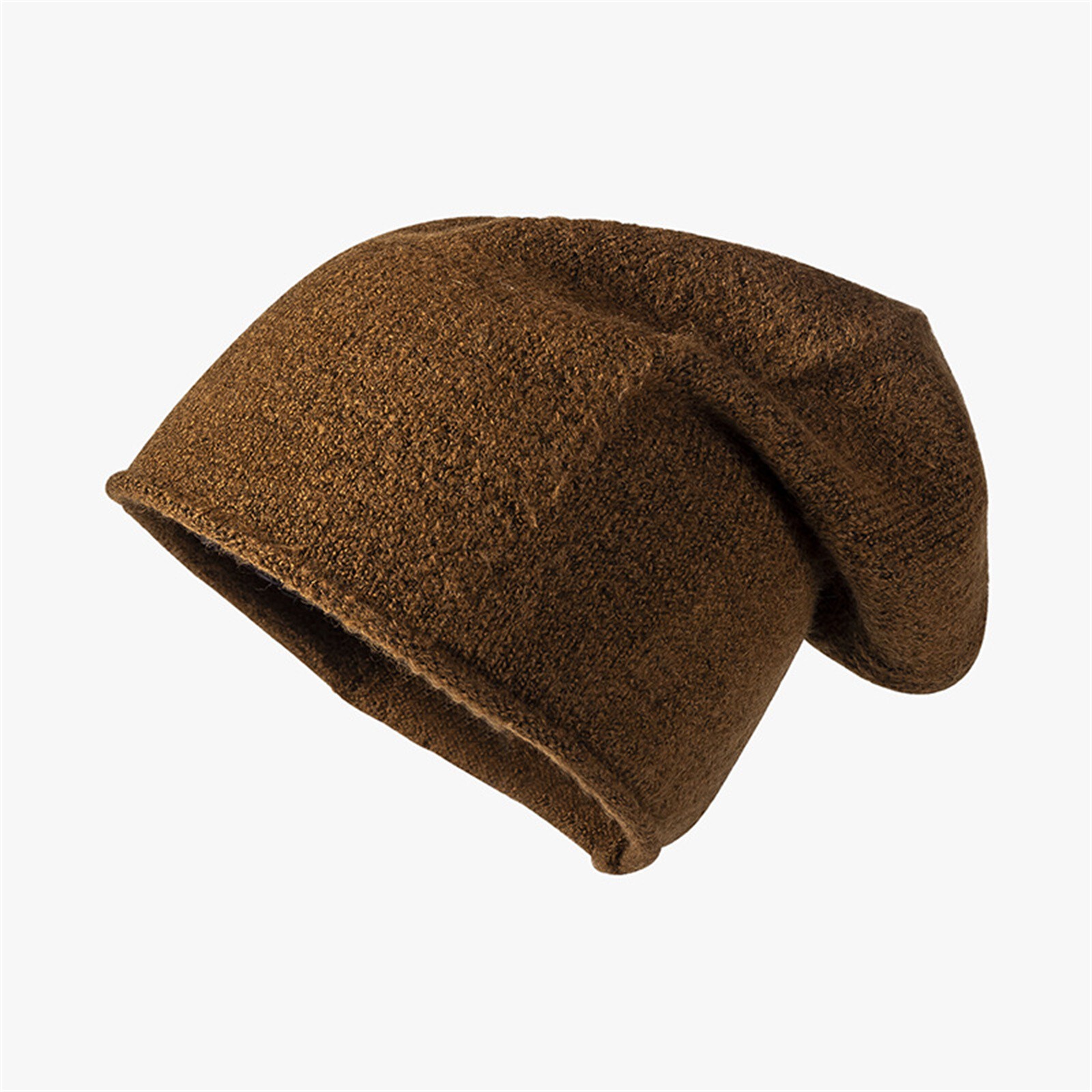 Cashmere Beanie Hat Women Winter Knitted Slouchy Oversized Warm Men Cap HatRM