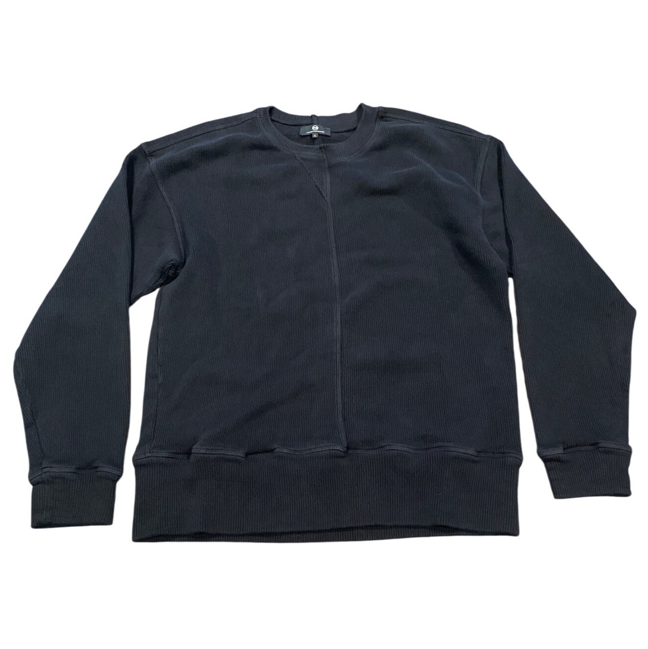 AG Adriano Goldschmied Men’s Sz M Black Sweater Crewneck Sweatshirt Cotton Blend